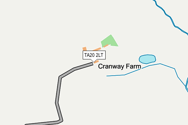 TA20 2LT map - OS OpenMap – Local (Ordnance Survey)