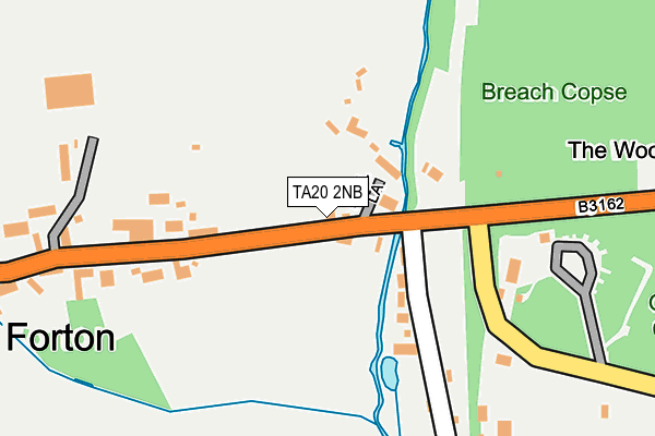 TA20 2NB map - OS OpenMap – Local (Ordnance Survey)