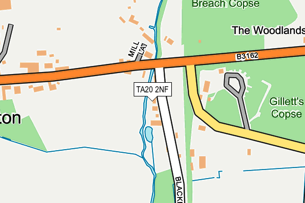 TA20 2NF map - OS OpenMap – Local (Ordnance Survey)