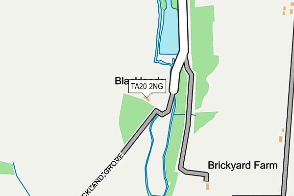 TA20 2NG map - OS OpenMap – Local (Ordnance Survey)