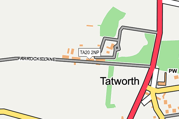 TA20 2NP map - OS OpenMap – Local (Ordnance Survey)