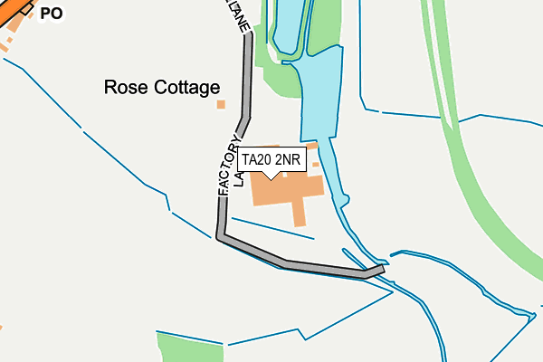 TA20 2NR map - OS OpenMap – Local (Ordnance Survey)