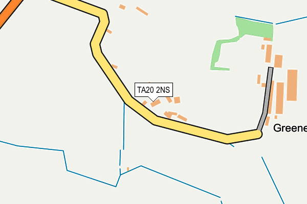 TA20 2NS map - OS OpenMap – Local (Ordnance Survey)