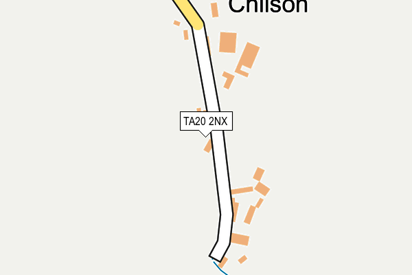 TA20 2NX map - OS OpenMap – Local (Ordnance Survey)