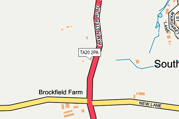 TA20 2PA map - OS OpenMap – Local (Ordnance Survey)