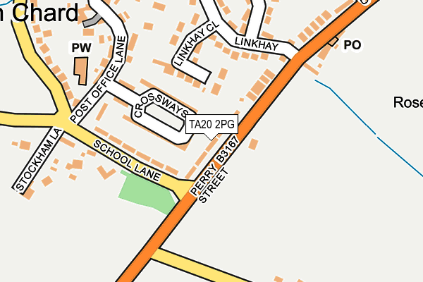 TA20 2PG map - OS OpenMap – Local (Ordnance Survey)