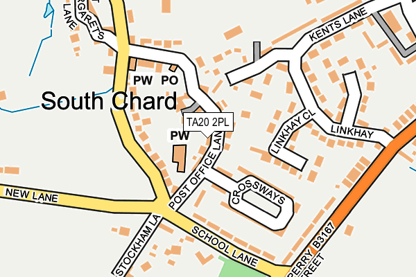 TA20 2PL map - OS OpenMap – Local (Ordnance Survey)