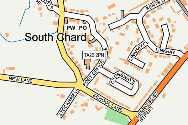 TA20 2PN map - OS OpenMap – Local (Ordnance Survey)