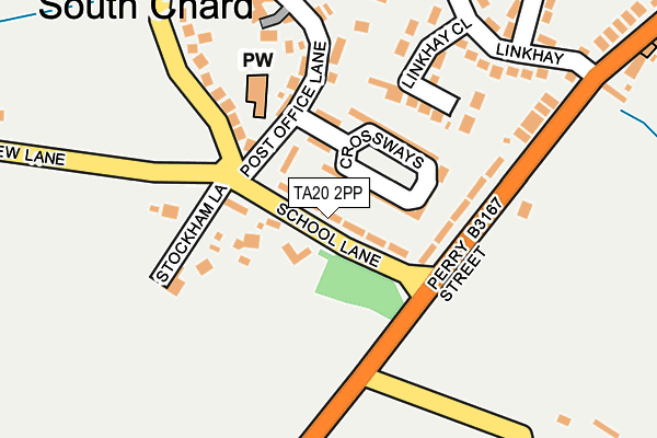 TA20 2PP map - OS OpenMap – Local (Ordnance Survey)