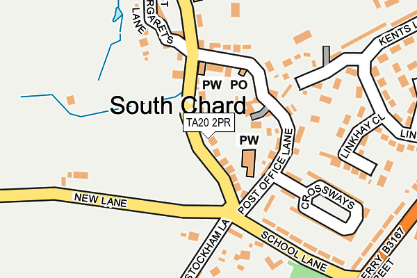 TA20 2PR map - OS OpenMap – Local (Ordnance Survey)