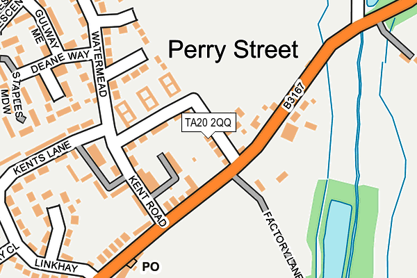 TA20 2QQ map - OS OpenMap – Local (Ordnance Survey)