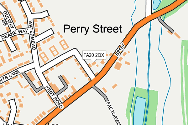 TA20 2QX map - OS OpenMap – Local (Ordnance Survey)