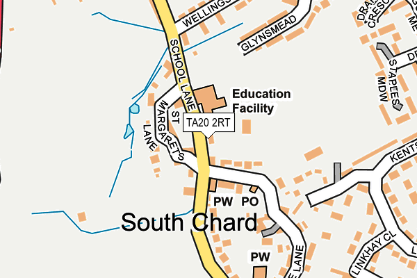 TA20 2RT map - OS OpenMap – Local (Ordnance Survey)