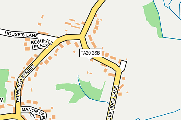 TA20 2SB map - OS OpenMap – Local (Ordnance Survey)