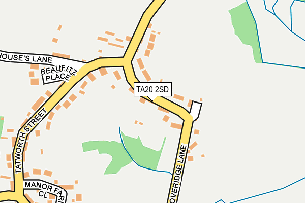TA20 2SD map - OS OpenMap – Local (Ordnance Survey)