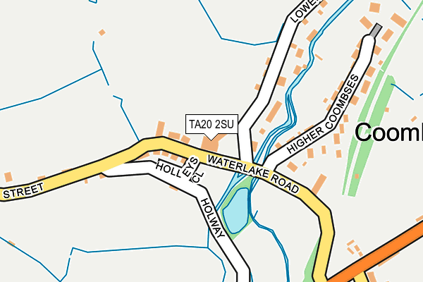 TA20 2SU map - OS OpenMap – Local (Ordnance Survey)