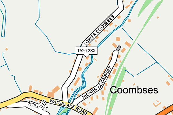 TA20 2SX map - OS OpenMap – Local (Ordnance Survey)