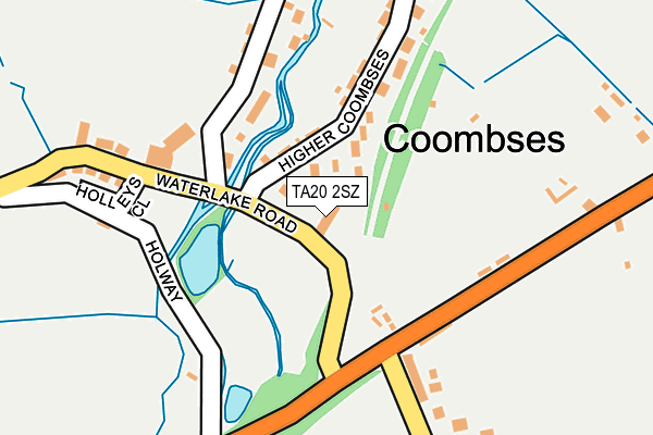 TA20 2SZ map - OS OpenMap – Local (Ordnance Survey)