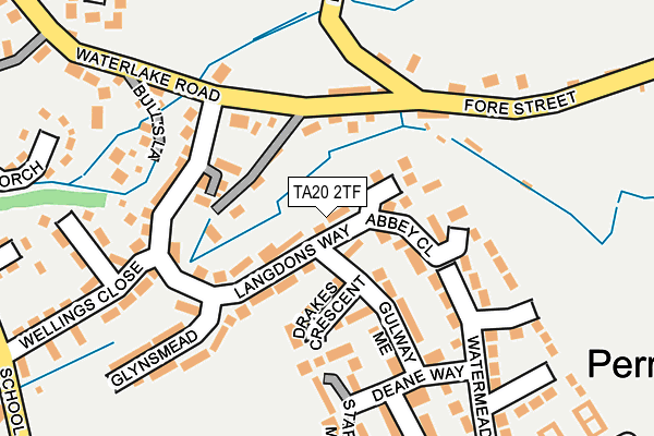 TA20 2TF map - OS OpenMap – Local (Ordnance Survey)