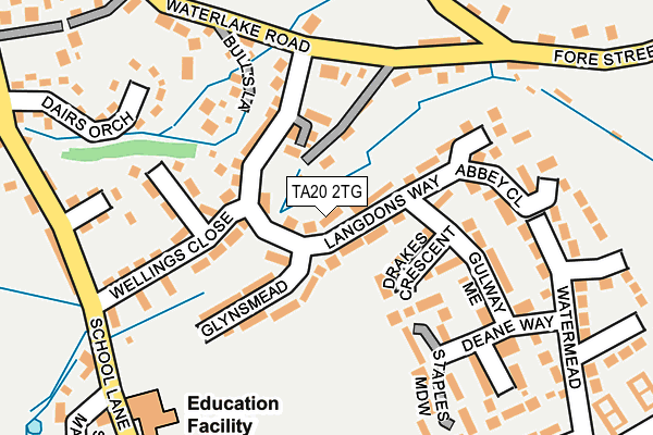 TA20 2TG map - OS OpenMap – Local (Ordnance Survey)