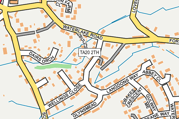 TA20 2TH map - OS OpenMap – Local (Ordnance Survey)