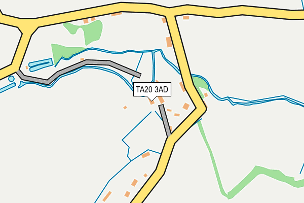 TA20 3AD map - OS OpenMap – Local (Ordnance Survey)