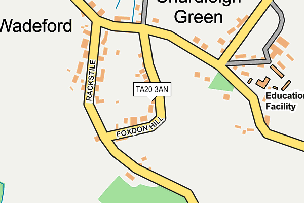 TA20 3AN map - OS OpenMap – Local (Ordnance Survey)