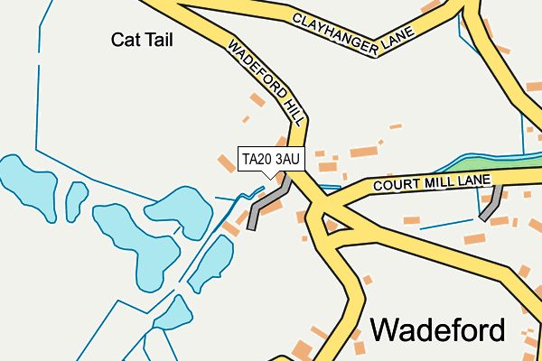 TA20 3AU map - OS OpenMap – Local (Ordnance Survey)