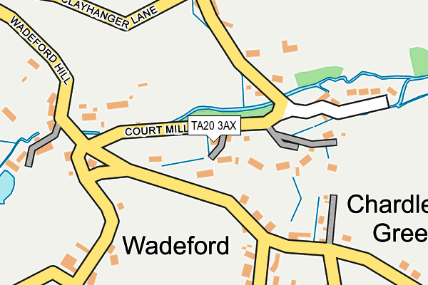 TA20 3AX map - OS OpenMap – Local (Ordnance Survey)