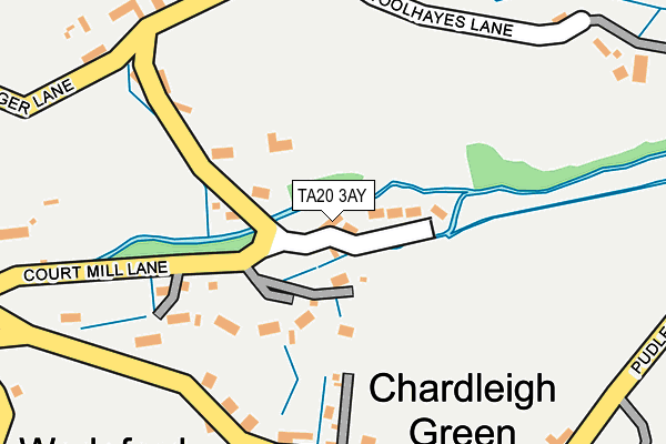 TA20 3AY map - OS OpenMap – Local (Ordnance Survey)