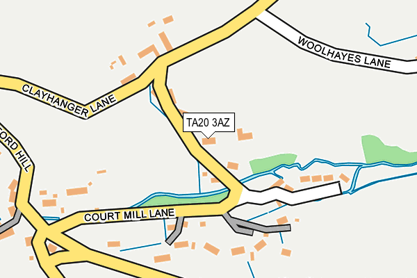 TA20 3AZ map - OS OpenMap – Local (Ordnance Survey)