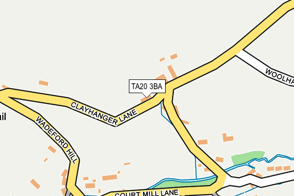 TA20 3BA map - OS OpenMap – Local (Ordnance Survey)