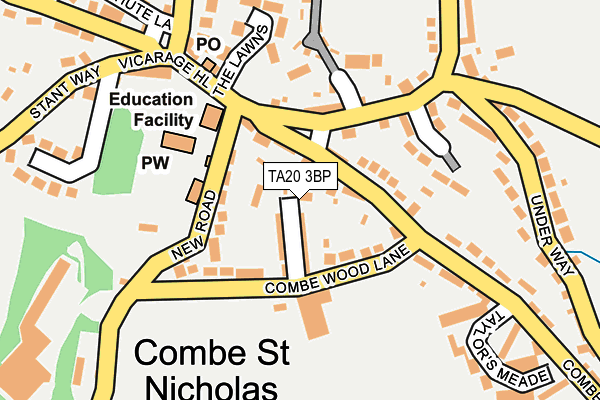 TA20 3BP map - OS OpenMap – Local (Ordnance Survey)