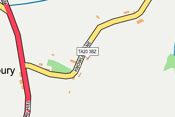 TA20 3BZ map - OS OpenMap – Local (Ordnance Survey)