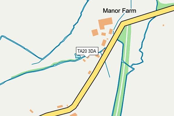TA20 3DA map - OS OpenMap – Local (Ordnance Survey)