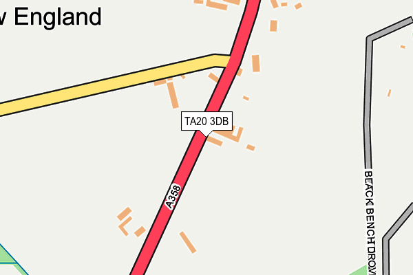 TA20 3DB map - OS OpenMap – Local (Ordnance Survey)