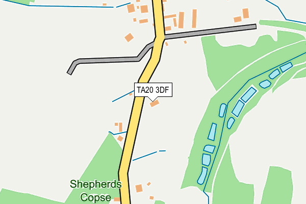 TA20 3DF map - OS OpenMap – Local (Ordnance Survey)