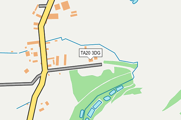 TA20 3DG map - OS OpenMap – Local (Ordnance Survey)