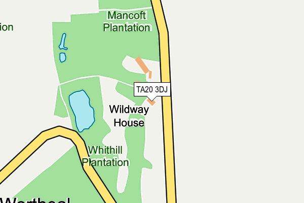 TA20 3DJ map - OS OpenMap – Local (Ordnance Survey)