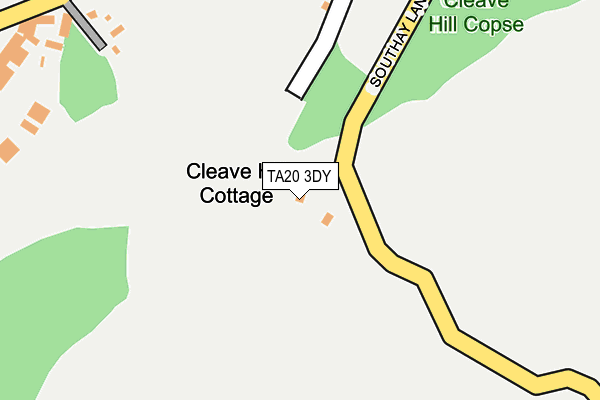 TA20 3DY map - OS OpenMap – Local (Ordnance Survey)
