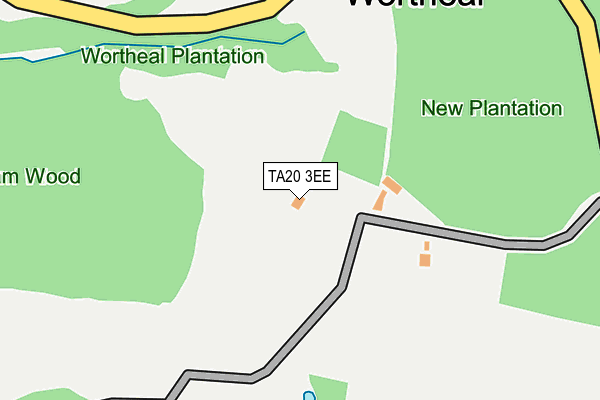 TA20 3EE map - OS OpenMap – Local (Ordnance Survey)