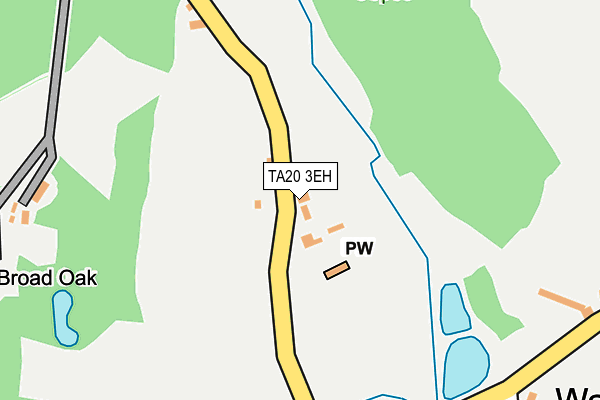 TA20 3EH map - OS OpenMap – Local (Ordnance Survey)