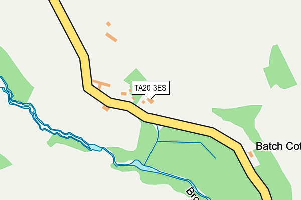 TA20 3ES map - OS OpenMap – Local (Ordnance Survey)