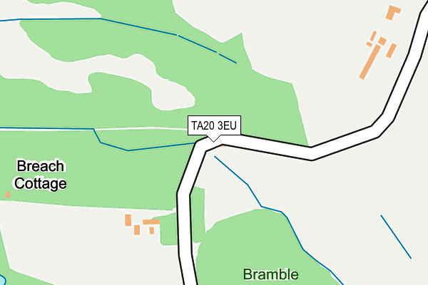 TA20 3EU map - OS OpenMap – Local (Ordnance Survey)