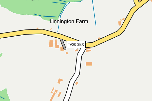 TA20 3EX map - OS OpenMap – Local (Ordnance Survey)