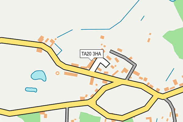 TA20 3HA map - OS OpenMap – Local (Ordnance Survey)