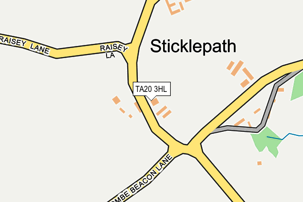 TA20 3HL map - OS OpenMap – Local (Ordnance Survey)