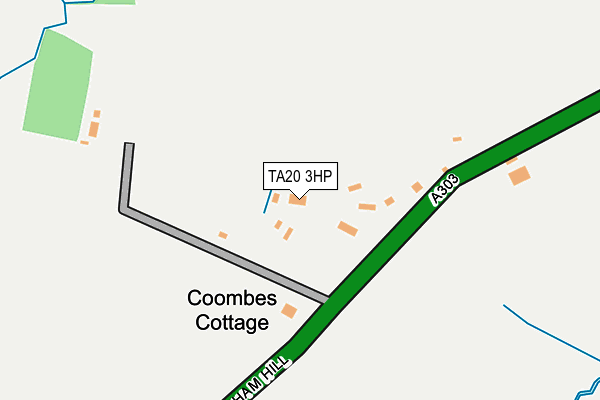 TA20 3HP map - OS OpenMap – Local (Ordnance Survey)
