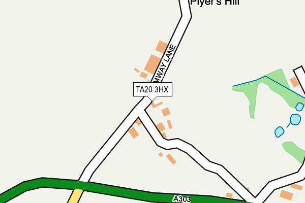 TA20 3HX map - OS OpenMap – Local (Ordnance Survey)