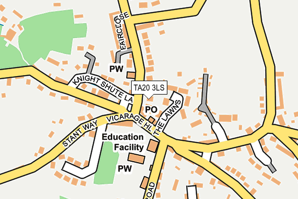TA20 3LS map - OS OpenMap – Local (Ordnance Survey)
